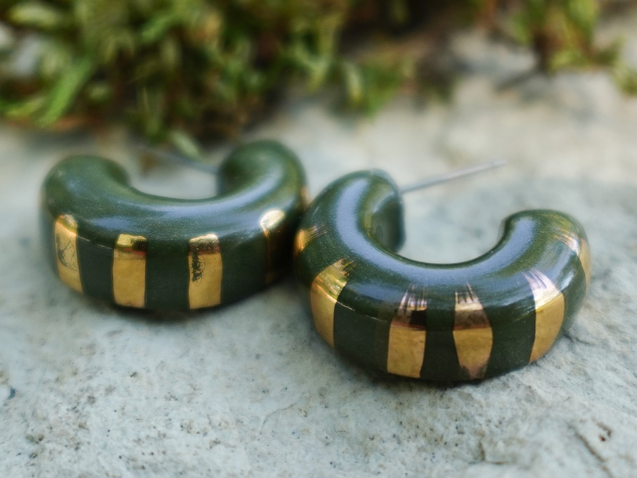 Radiant Hoops in Moss