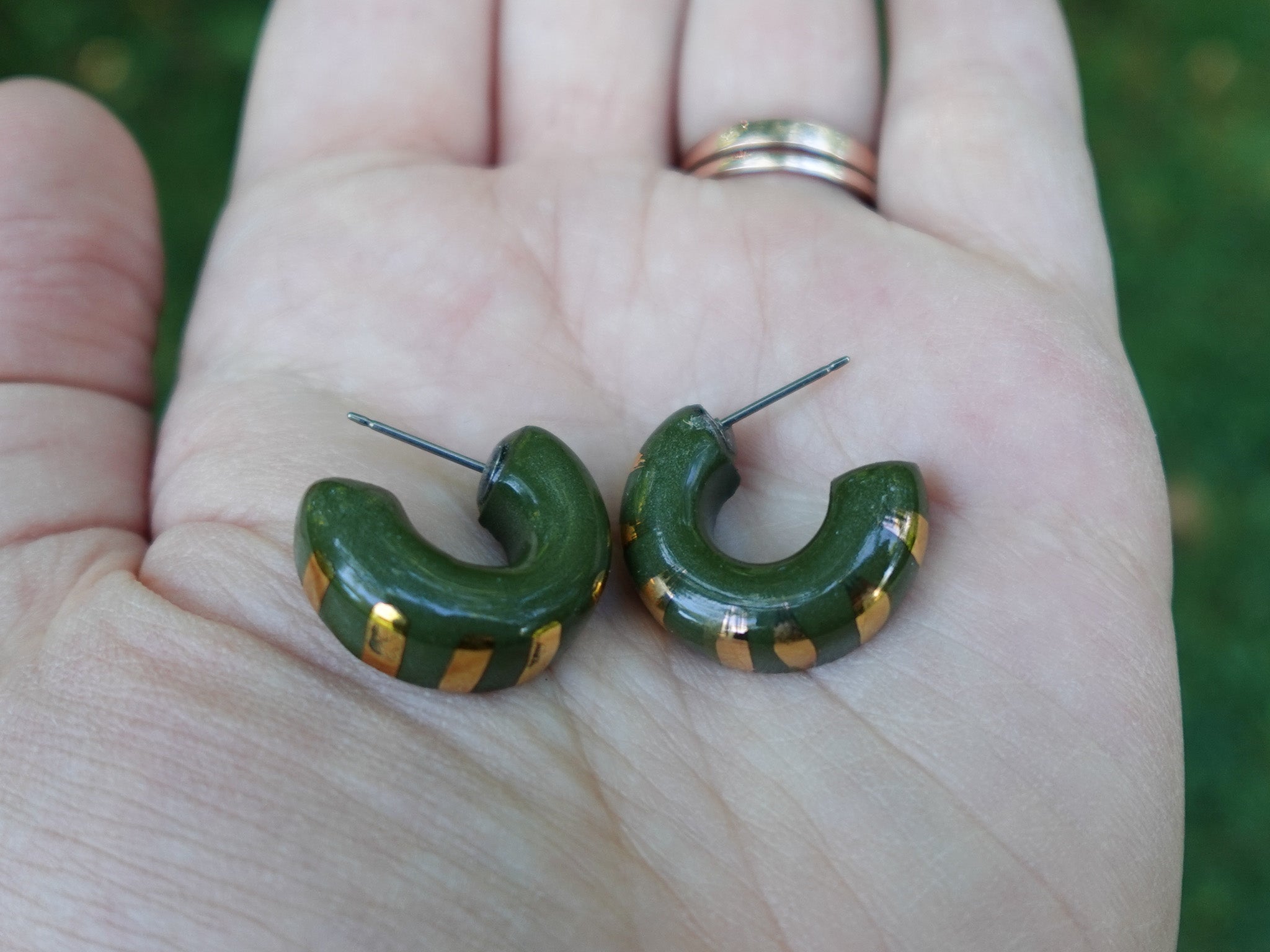 Radiant Hoops in Moss