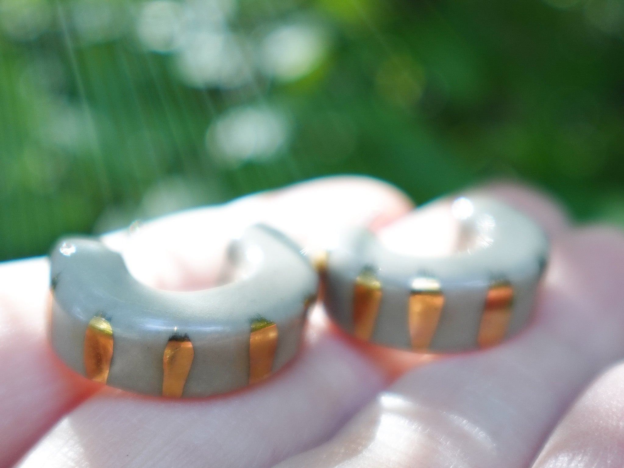 Radiant Hoops in Stone