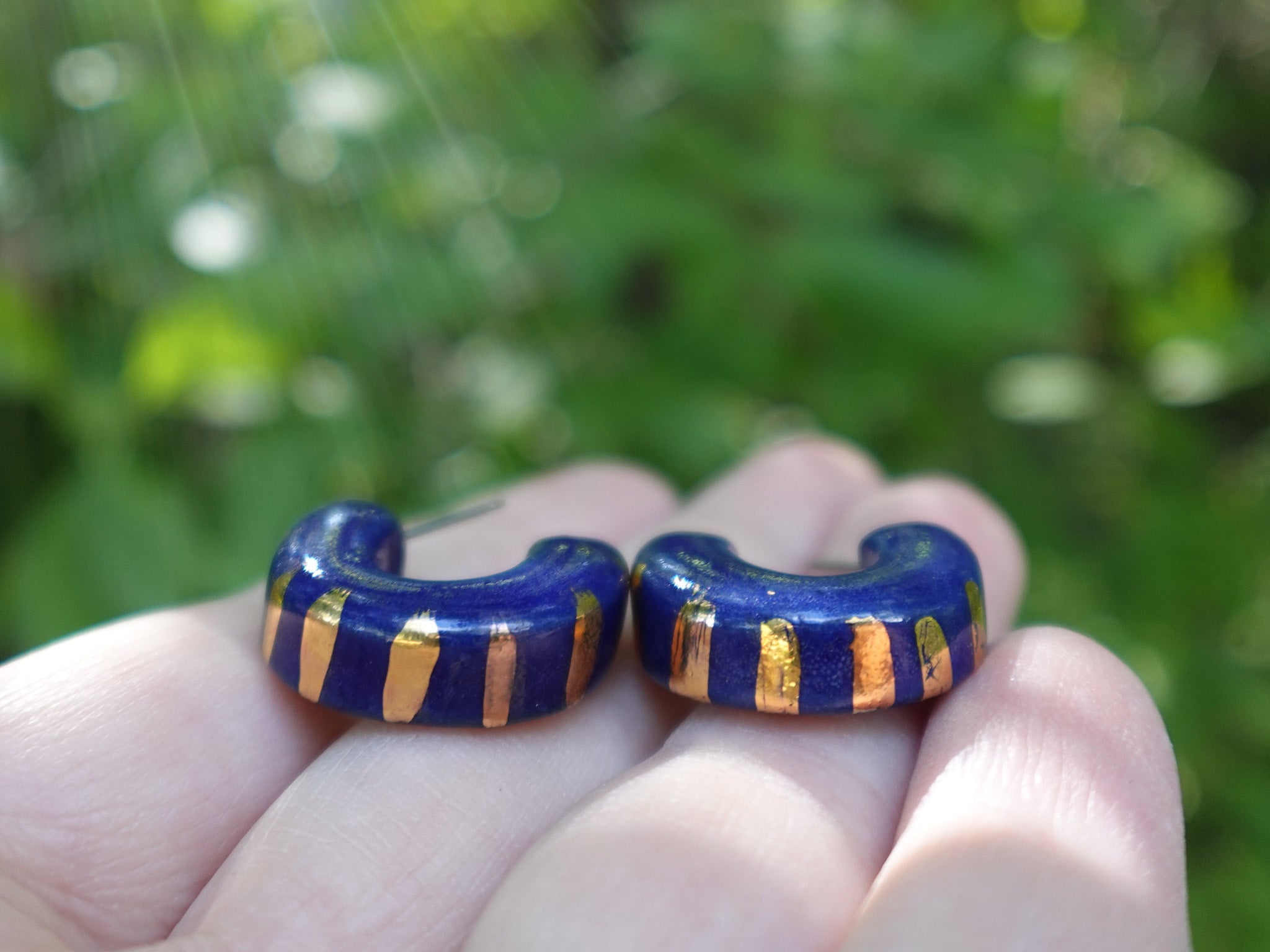 Radiant Hoops in Midnight