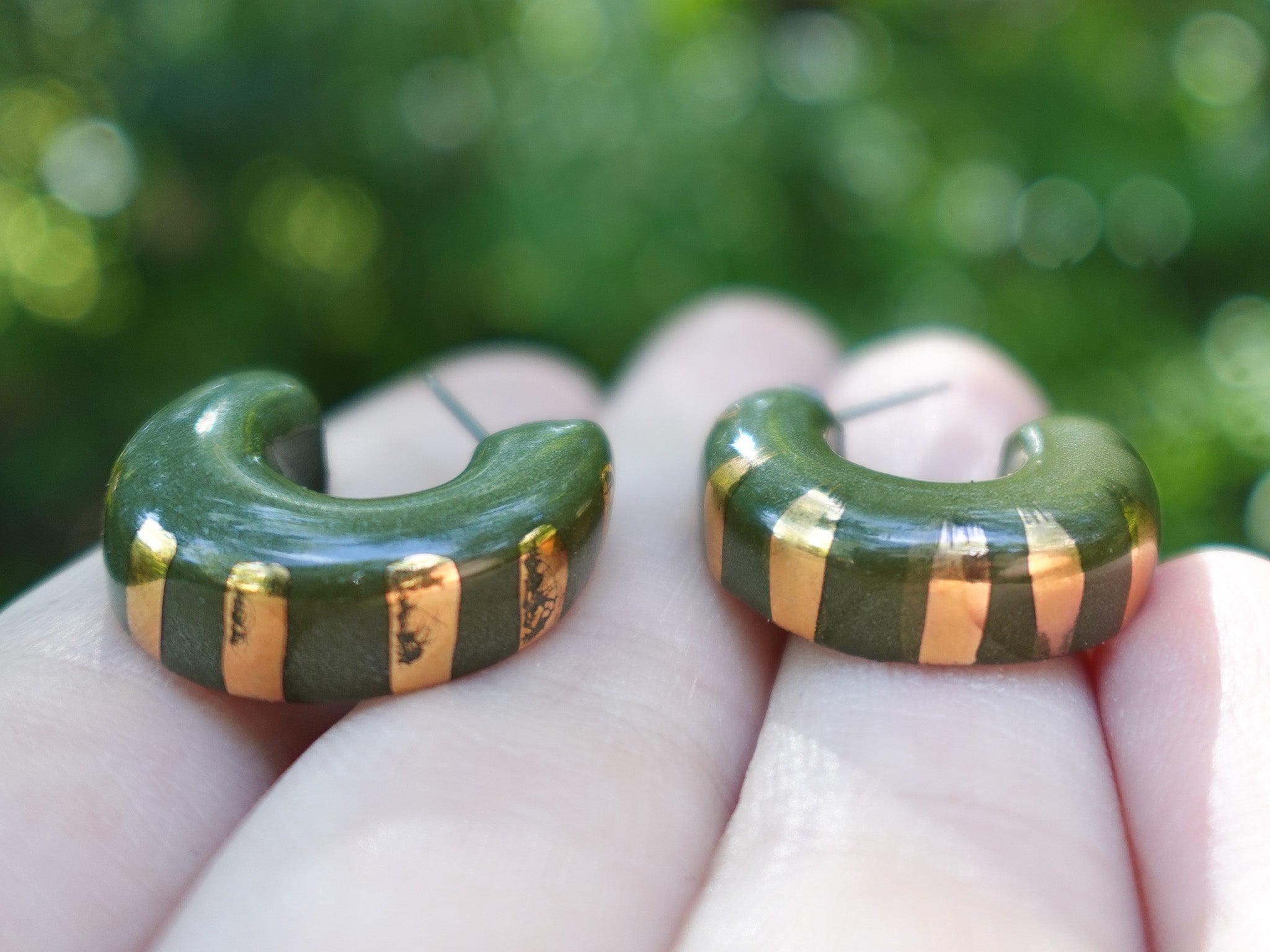 Radiant Hoops in Moss