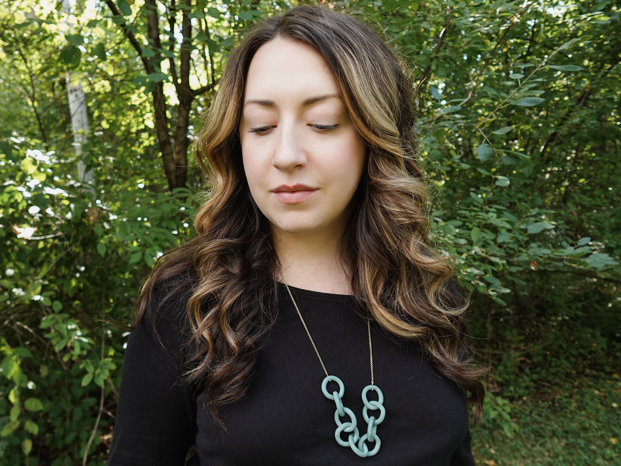 Solace Chain Necklace in Juniper