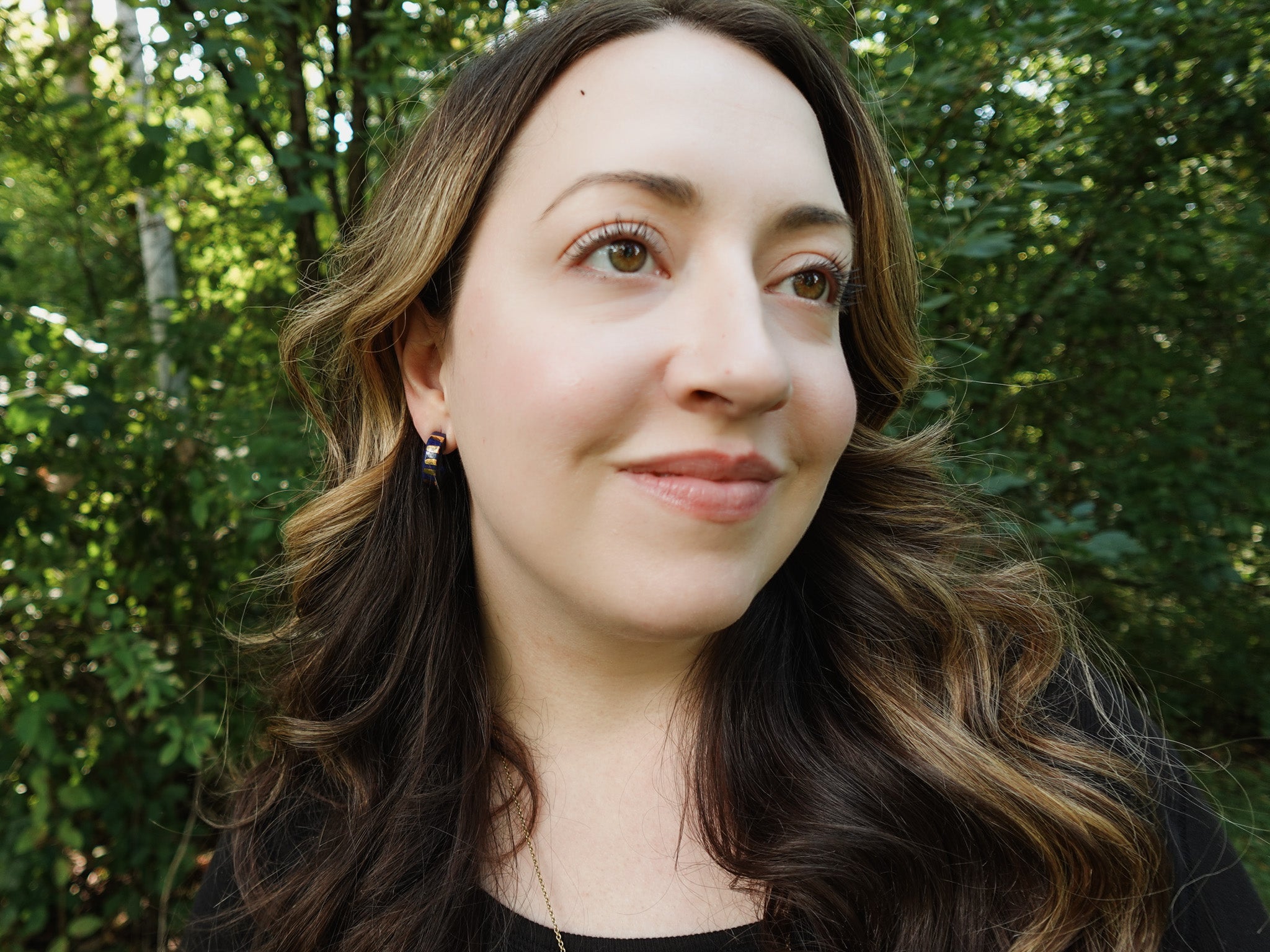 Radiant Hoops in Midnight