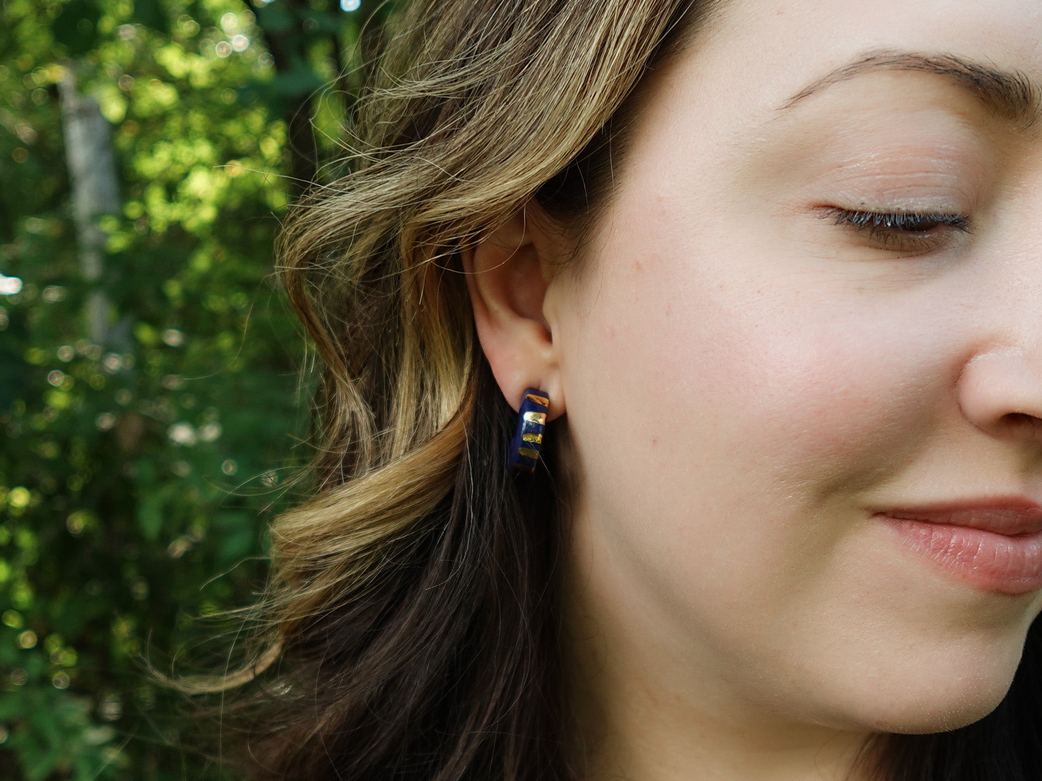Radiant Hoops in Midnight