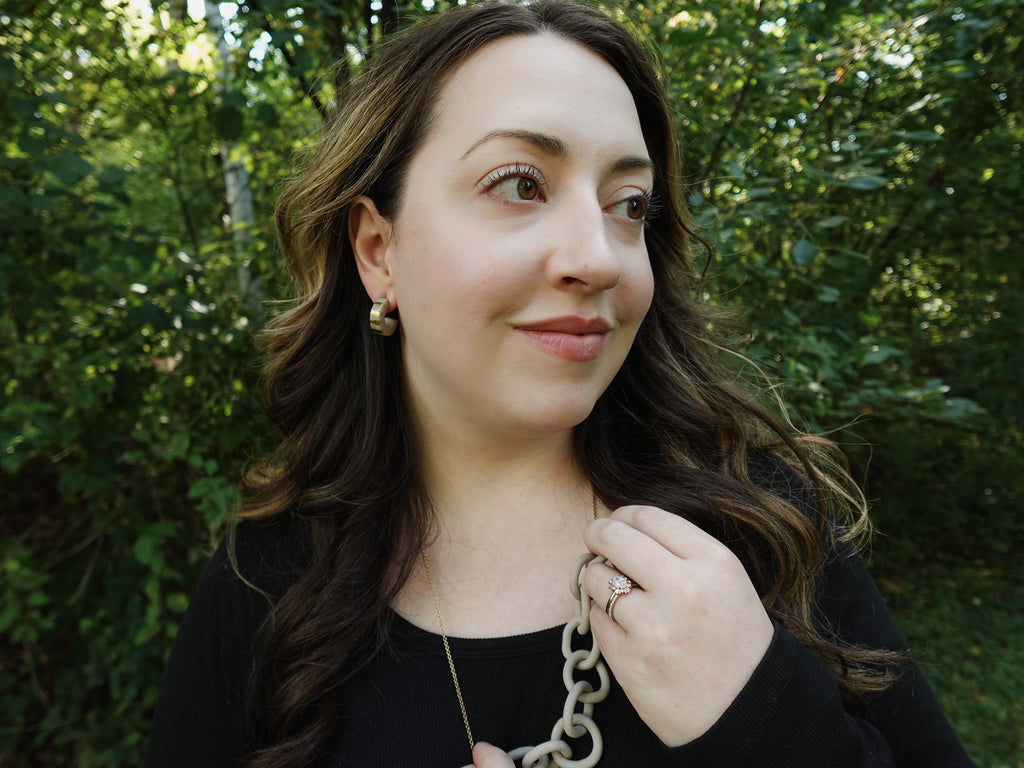 Solace Chain Necklace in Stone