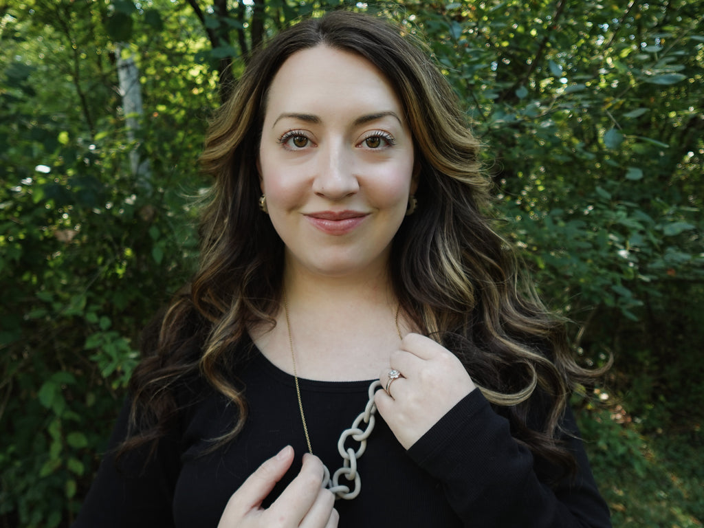 Solace Chain Necklace in Stone