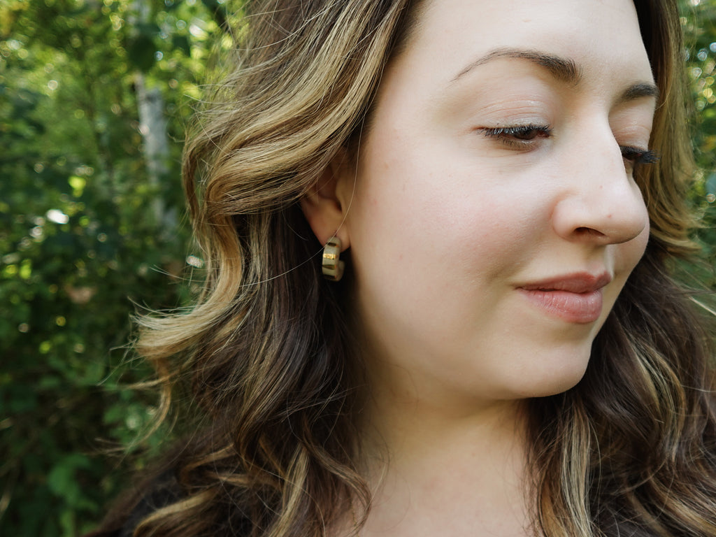 Radiant Hoops in Stone