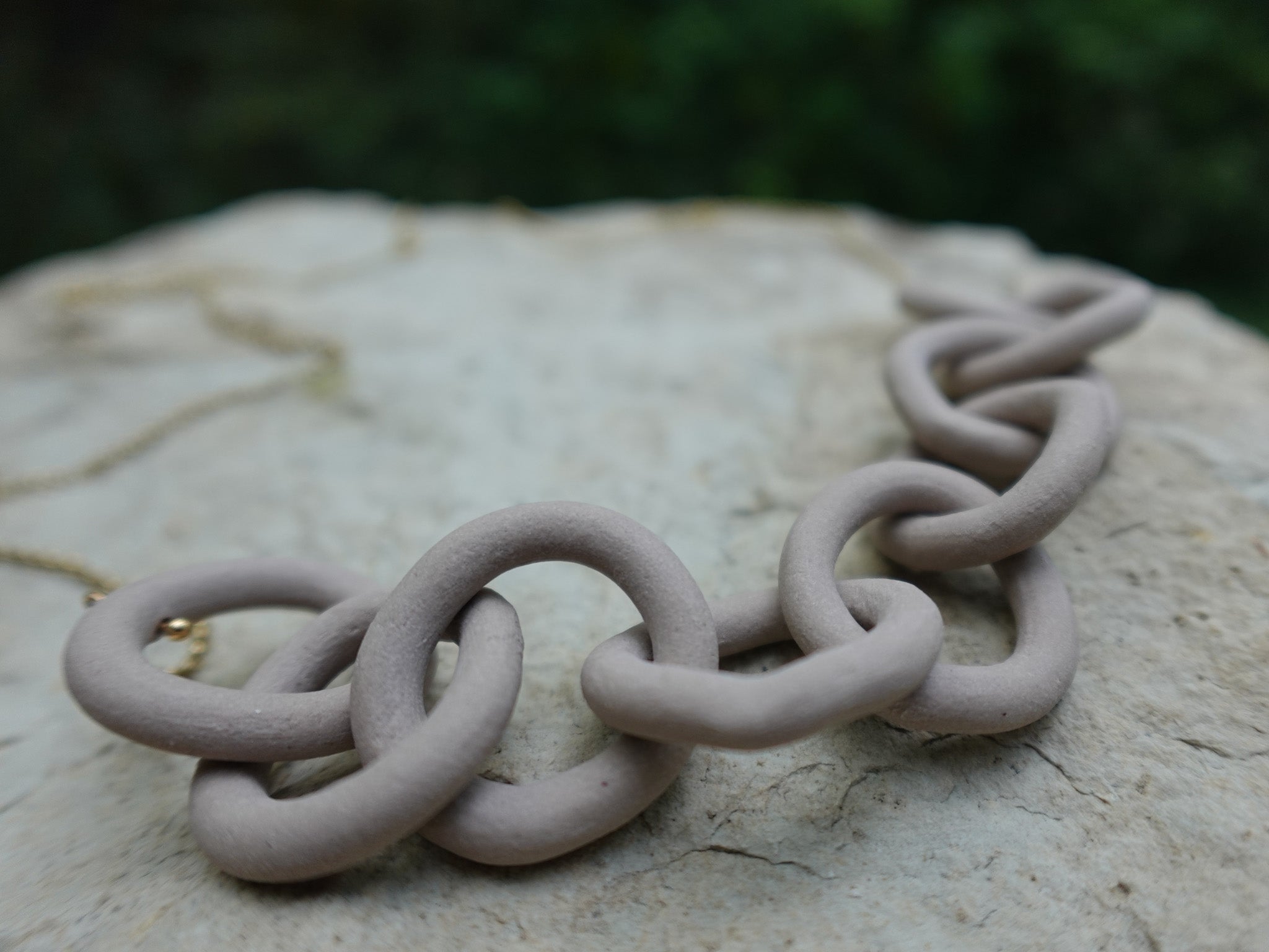 Solace Chain Necklace in Stone