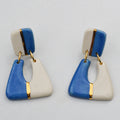 Mod Drop Earrings – Blue