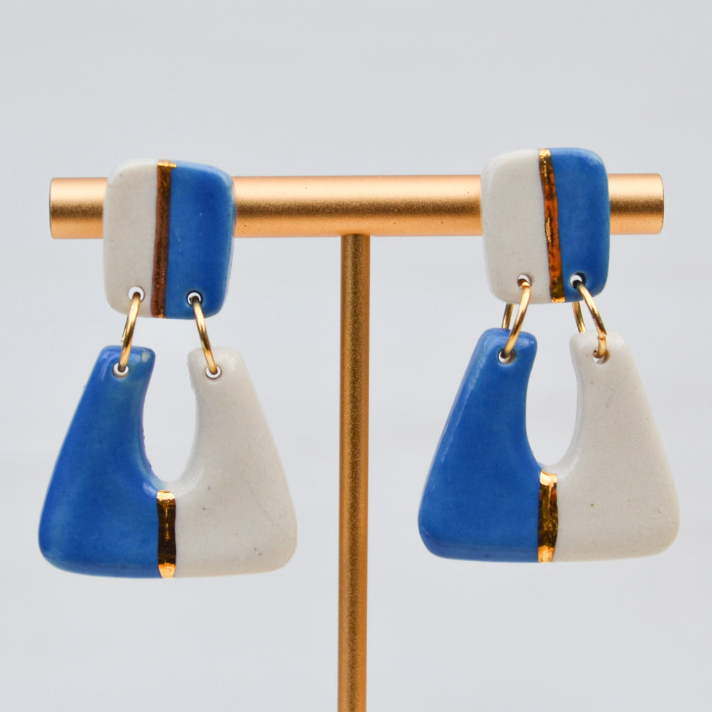 Mod Drop Earrings – Blue