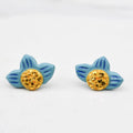 Turquoise Flower Studs