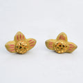 Yellow Flower Studs