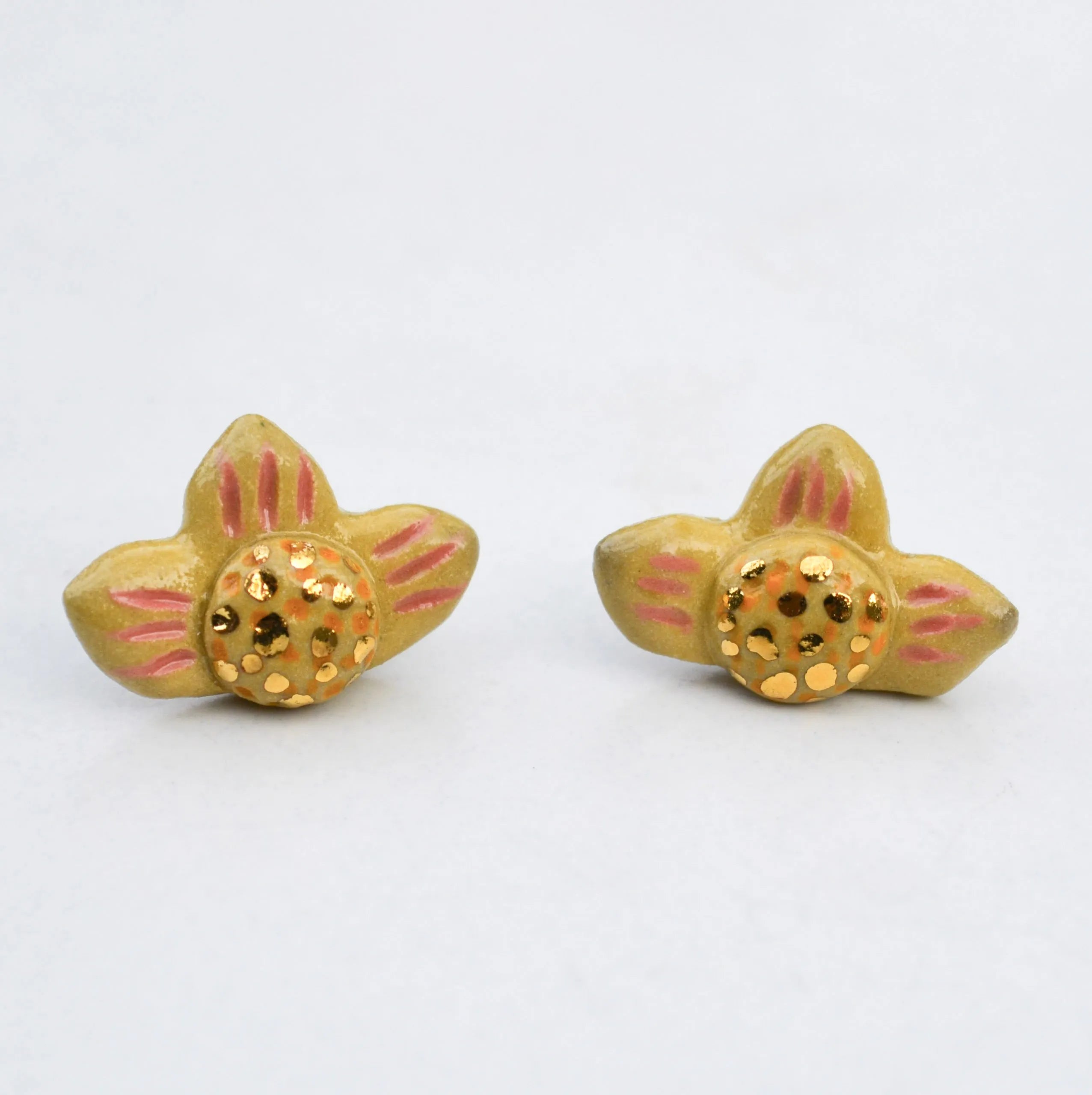 Yellow Flower Studs